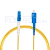 Picture of 5m (16ft) LC UPC to SC UPC Simplex OS2 Single Mode PVC (OFNR) 2.0mm Fiber Optic Patch Cable
