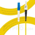 Picture of 10m (33ft) LC UPC to ST UPC Simplex OS2 Single Mode PVC (OFNR) 2.0mm Fiber Optic Patch Cable