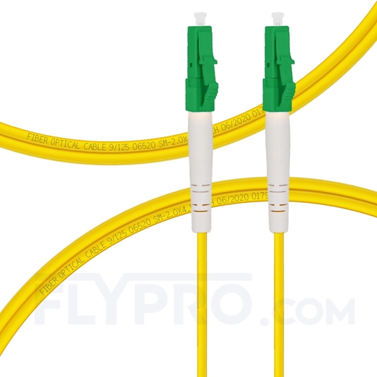 Bild von LWL-Patchkabel, 2m (7ft) LC APC auf LC APC Simplex OS2 Singlemode PVC (OFNR) 2.0mm