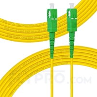 Bild von LWL-Patchkabel, 15m (49ft) SC APC auf SC APC Simplex OS2 Singlemode PVC (OFNR) 2.0mm