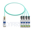 Bild von Cisco QSFP-4SFP25G-AOC2M Kompatibles 100G QSFP28 auf 4x25G SFP28 Breakout Aktives Optisches Kabel (AOC), 2m (7ft)