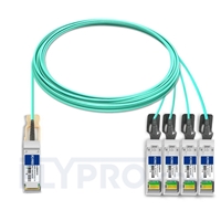 15m Cisco QSFP-4SFP25G-AOC15M Compatible Câble Optique Actif Breakout QSFP28 100G vers 4 x SFP28