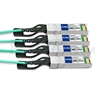 Picture of 15m (49ft) Cisco QSFP-4SFP25G-AOC15M Compatible 100G QSFP28 to 4x25G SFP28 Breakout Active Optical Cable