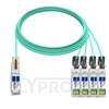 Picture of 20m (66ft) Cisco QSFP-4SFP25G-AOC20M Compatible 100G QSFP28 to 4x25G SFP28 Breakout Active Optical Cable