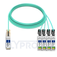 25m Cisco QSFP-4SFP25G-AOC25M Compatible Câble Optique Actif Breakout QSFP28 100G vers 4 x SFP28
