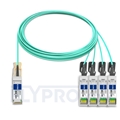 Bild von Generisch Kompatibles 100G QSFP28 auf 4x25G SFP28 Breakout Aktives Optisches Kabel (AOC), 15m (49ft)