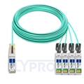 Picture of 50m (164ft) Generic Compatible 100G QSFP28 to 4x25G SFP28 Breakout Active Optical Cable