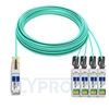 Image de 50m Juniper Networks JNP-100G-4X25G-50M Compatible Câble Optique Actif Breakout QSFP28 100G vers 4 x SFP28
