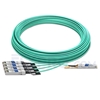 Image de 50m Juniper Networks JNP-100G-4X25G-50M Compatible Câble Optique Actif Breakout QSFP28 100G vers 4 x SFP28