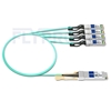 Picture of 2m (7ft) Arista Networks QSFP-4X10G-AOC2M Compatible 40G QSFP+ to 4x10G SFP+ Breakout Active Optical Cable