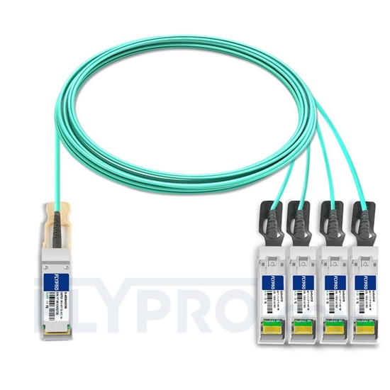 Bild von Avaya Nortel AA1404041-E6 Kompatibles 40G QSFP+ auf 4x10G SFP+ Breakout Aktives Optisches Kabel (AOC), 10m (33ft)