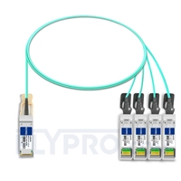 1m (3ft) Cisco QSFP-4X10G-AOC1M Compatible 40G QSFP+ to 4x10G SFP+ Breakout Active Optical Cable