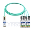 Picture of 15m (49ft) Extreme Networks 10GB-4-F15-QSFP Compatible 40G QSFP+ to 4x10G SFP+ Breakout Active Optical Cable