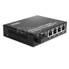 Bild von 4x 10/100/1000Base-T RJ45~1x 1000Base-X SFP Rainure SC Unmanaged Gigabit Ethernet Media Converter, Simplex, 1310nm/1550nm, 20km