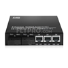 Picture of 2x 10/100Base-T RJ45 vers 2x 100Base-X SFP Rainure SC Unmanaged Gigabit Ethernet Media Converter, Simplex, 1310nm/1550nm,20km