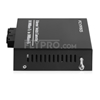 Picture of 2x 10/100Base-T RJ45 vers 2x 100Base-X SFP Rainure SC Unmanaged Gigabit Ethernet Media Converter, Simplex, 1310nm/1550nm,20km