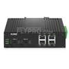 Bild von 4x 10/100Base-T RJ45 vers 1x 100Base-X SFP Rainure SC Unmanaged Gigabit Ethernet Media Converter, Simplex, 1310nm/1550nm, 20km, Industrial