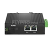Bild von Mini 2x 10/100/1000Base-T RJ45 vers 1x 1000Base-X SFP Rainure SC Unmanaged Gigabit Ethernet Media Converter, Simplex, 1310nm/1550nm,20km, Industrial