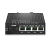 Bild von Mini 4x 10/100/1000Base-T RJ45 vers 1x 1000Base-X SFP Rainure SC Unmanaged Gigabit Ethernet Media Converter, Simplex, 1310nm/1550nm,20km, Industrial