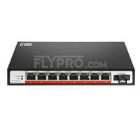 8x 10/100Base-T RJ45 ~ 1x 100Base-X SFP Rainure SC Unmanaged PoE Switch,Single Fiber, 1310nm/1550nm 20km