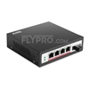 Image de 4x 10/100/1000Base-T RJ45 ~ 1x 1000Base-X SFP Rainure SC Unmanaged PoE Switch,Single Fiber,1310nm/1550nm 20km