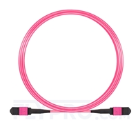 5m (16ft) Senko MPO Female 12 Fibers Type A LSZH OM4 (OM3) 50/125 Multimode Elite Trunk Cable, Magenta