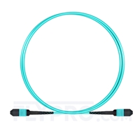 1m MPO Femelle 12 Fibres OM3 50/125 Câble Trunk Multimode, Type B, Élite, LSZH, Aqua