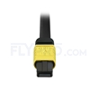 Picture of 2m (7ft) Senko MPO Female to 4 LC UPC Duplex 8 Fibers Type B LSZH OS2 9/125 Single Mode Elite Breakout Cable, Yellow