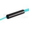 Picture of 3m (10ft) MPO Female to 4 LC UPC Duplex 8 Fibers Type B LSZH OM3 50/125 Multimode Elite Breakout Cable, Aqua
