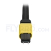 Bild von 9m (30ft) MTP Patchkabel Male 12 Fasern, Polarität A, LSZH, OS2 9/125 Singlemode, Elite, Gelb