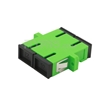 Picture of SC/APC to SC/APC Duplex Single Mode Fiber Optic Adapter/Mating Sleeve with Flange