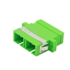 Picture of SC/APC to SC/APC Duplex Single Mode Fiber Optic Adapter/Mating Sleeve with Flange