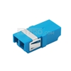 Picture of LC/UPC to LC/UPC Duplex Single Mode SC Footprint Plastic Fiber Optic Adapter/Mating Sleeve without Flange