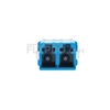 Picture of LC/UPC to LC/UPC Duplex Single Mode SC Footprint Plastic Fiber Optic Adapter/Mating Sleeve without Flange