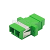 Bild von LC/APC auf LC/APC Duplex Singlemode LWL-Adapter/Führungshülse aus Kunststoff mit Flansch