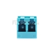 Picture of LC/UPC to LC/UPC Duplex OM3/OM4 Multimode Fiber Optic Adapter/Mating Sleeve without Flange