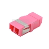 Image de Adaptateur à Fibre Optique/Manchon d'Accouplement Plastique LC/UPC vers LC/UPC, Type SC 10G Multimode OM4 Duplex avec Bride, Violet