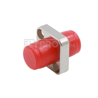 FC/UPC to FC/UPC Simplex Single Mode/Multimode Square Solid Type One piece Metal Fiber Optic Adapter/Mating Sleeve with Flange
