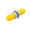 Picture of ST/UPC to ST/UPC Simplex Multimode Metal Fiber Optic Adapter/Mating Sleeve without Flange