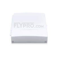 2-Port Fiber Optic Wall Plate Outlet, Unloaded