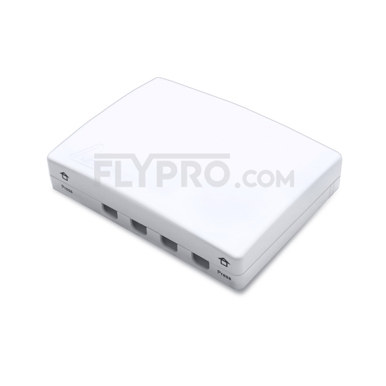 Picture of 4 Ports FTB-104B Wall Mounted Fiber Terminal Box as Distribution Box Without Pigtails and Adapters
