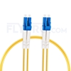 Picture of 2m (7ft) Grade B LC UPC to LC UPC Duplex Typical 0.12dB IL OS2 Single Mode LSZH 2.0mm BIF Fiber Optic Patch Cable