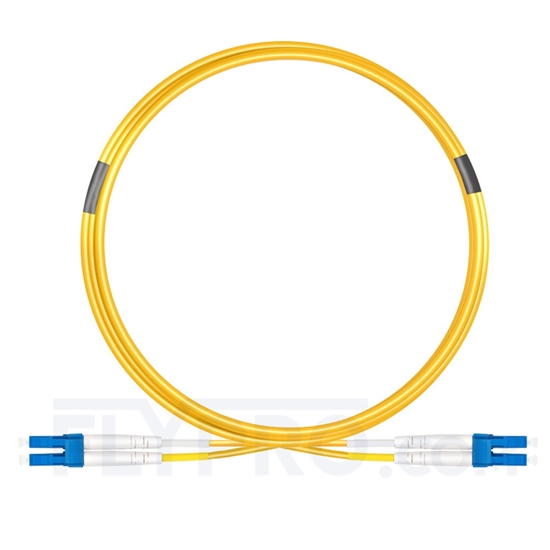 Image de 5m Jarretière Optique BIF LC UPC vers LC UPC Duplex OS2 Monomode LSZH 2,0mm Grade B, IL Typique de 0,12dB