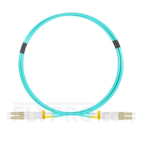 1m Jarretière Optique BIF LC UPC vers LC UPC Duplex OM4 Multimode LSZH 2,0mm, IL de 0,15dB