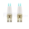 Picture of 3m (10ft) LC UPC to LC UPC Duplex 0.15dB IL OM4 Multimode LSZH 2.0mm BIF Fiber Optic Patch Cable