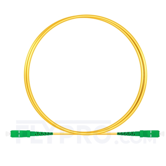 Picture of 1M（3ft）1550nm SC APC Simplex Slow Axis Single Mode PVC-3.0mm (OFNR) 3.0mm Polarization Maintaining Fiber Optic Patch Cable