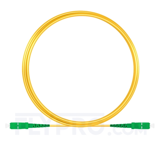 Bild von 5M（16ft）1550nm SC APC Simplex Slow Axis Single Mode PVC-3.0mm (OFNR) 3.0mm Polarization Maintaining Fiber Optic Patch Cable