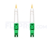 Bild von 2M（7ft））1550nm LC APC Simplex Slow Axis Single Mode PVC-3.0mm (OFNR) 3.0mm Polarization Maintaining Fiber Optic Patch Cable