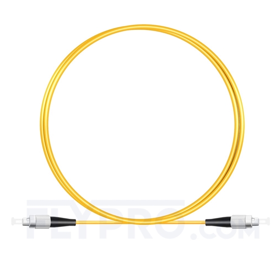 Bild von 1M（3ft）1550nm FC UPC Simplex Slow Axis Single Mode PVC-3.0mm (OFNR) 3.0mm Polarization Maintaining Fiber Optic Patch Cable