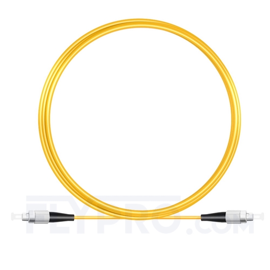 Bild von 5M（16ft）1550nm FC UPC Simplex Slow Axis Single Mode PVC-3.0mm (OFNR) 3.0mm Polarization Maintaining Fiber Optic Patch Cable